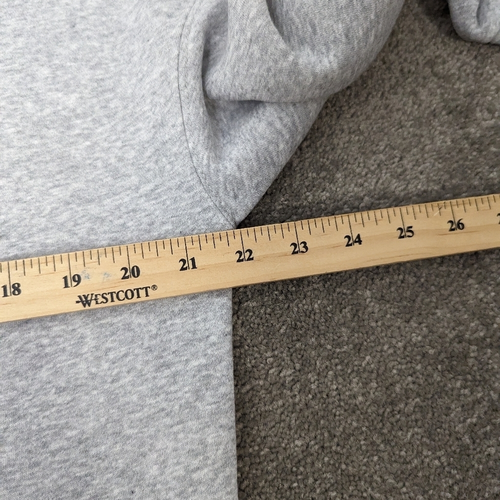 Lazypants Heather Grey Pullover Hoodie - Soft Cotton Blend, Size Small Oversized - Picture 7 of 9